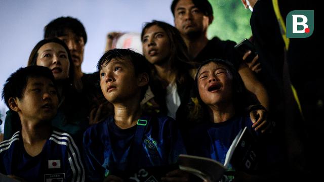 Foto: Kecewa Berat! Anak-Anak Jepang Ini Gagal Dapatkan Tanda Tangan Kaoru Mitoma