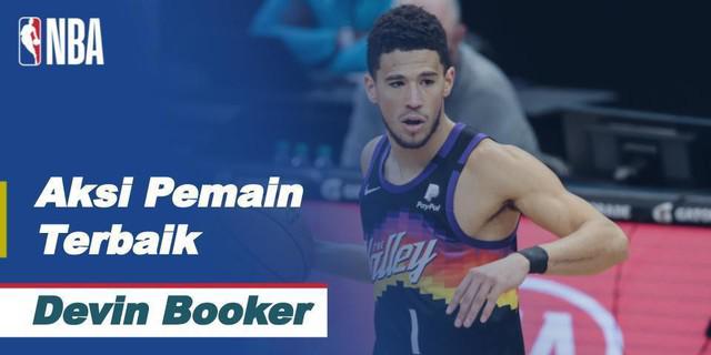 VIDEO: Aksi-Aksi Impresif Devin Booker yang Berhasil Bawa Phoenix Suns Raih Kemenangan Perdana di Final Playoff NBA 2021