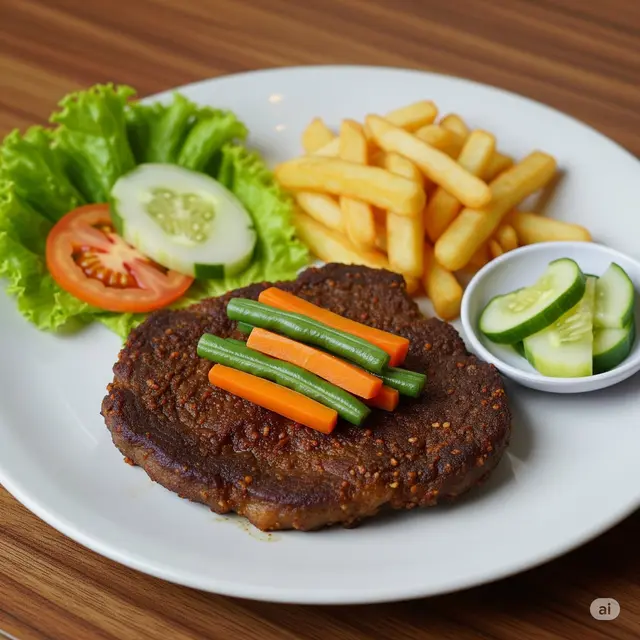 Resep Bistik Daging Sapi Jawa. Foto: Gemini