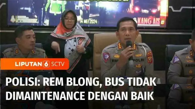 VIDEO: Sopir Bus Maut di Subang Ditahan, Polisi: Rem Blong, Bus Tak Layak Jalan