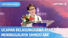 Ucapan belasungkawa dari Pemerintah Indonesia atas wafatnya eks PM Jepang, Shinzo Abe, diwakili oleh Menteri Luar Negeri, Retno Marsudi. Ucapan belasungkawa ini disampaikan dalam konferensi persnya, usai menghadiri Foreign Ministers Meeting, di Nusa ...