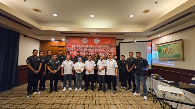 Pelepasan Timnas Voli Pantai untuk SEA Games 2025