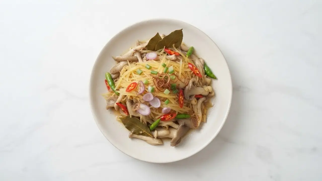 Resep Pepaya Muda Tumis Jamur Tiram