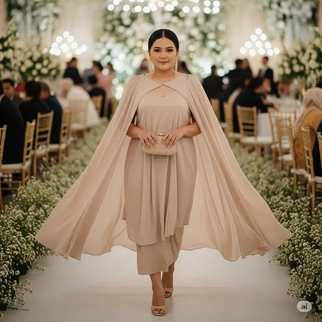 Baju Kondangan untuk Wanita Gemuk. Foto: Gemini