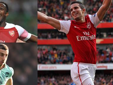 Manchester United dan Arsenal dikenal sebagai klub yang disegani di dunia. Hubungan kedua klub tersbeut juga dikeal harmonis. Tak ayal banyak pemain yang pernah bermain bersama Man United dan Arsenal. (Kolase Foto AFP)