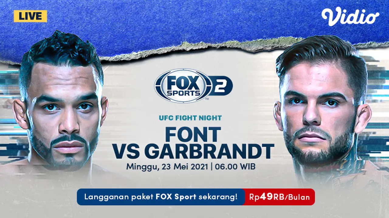 Streaming UFC Fight Night di FOX Sports Eksklusif Melalui Vidio