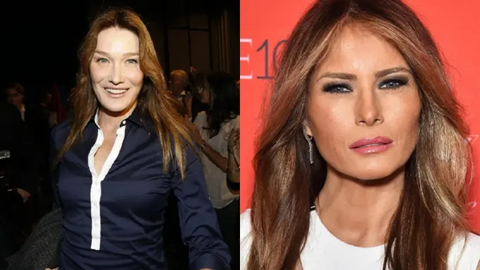 Carla Bruni dan Melania Trump (AFP/Bintang.com)