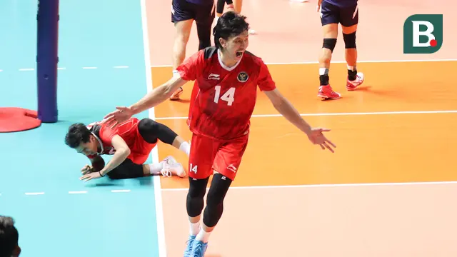 Foto: Momen Serve Farhan Halim Cetak 9 Poin Berurutan saat Laga Final Bola Voli Putra SEA Games 2023 Kontra Kamboja