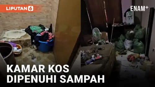 VIDEO: Shock! Kamar Kos Cewek Ini Berantakan Penuh Sampah Hingga Koridor Banjir