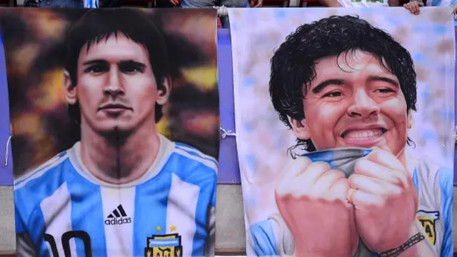 lionel messi - diego maradona