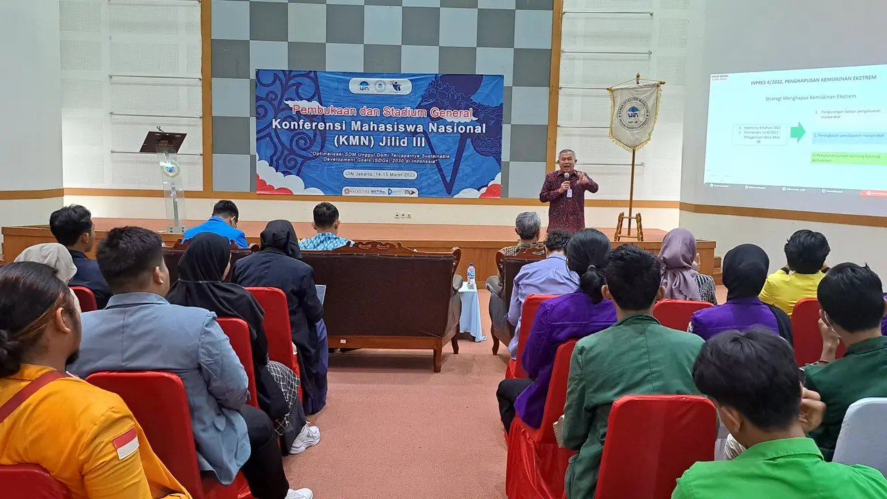 80 delegasi mahasiswa dari 40 BEM universitas se Indonesia, berkumpul untuk menggelar Konferensi Mahasiswa Nasional Jilid III, Selasa hingga Rabu, 14-15 Maret 2023, di Pusat TIK Nasional UIN Syarif Hidayatullah, Tangerang Selatan.