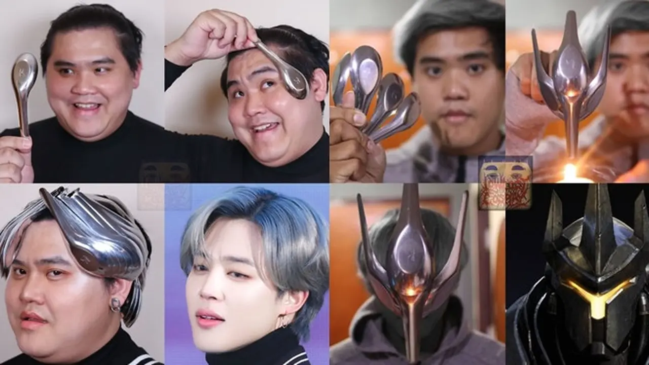 6 Cosplay Low Budget Pakai Sendok Ini Absurd, Bikin Tepuk Jidat