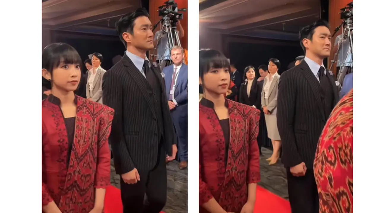 Choi Siwon alias Siwon Super Junior Tampak Serasi Ketika Jalan Berdampingan dengan Dita Karang alias Dita Secret Number (TikTok.com/Nana Mizuki)