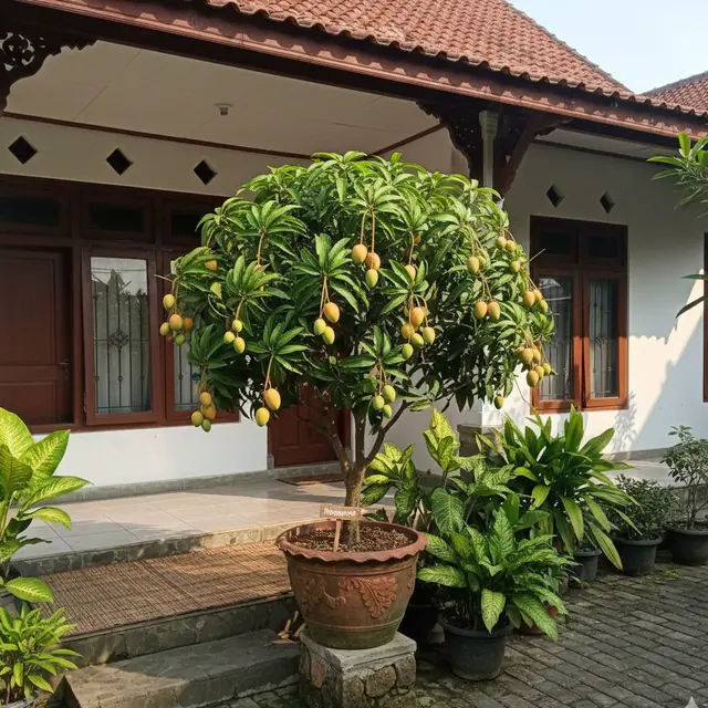 Buah yang bagus ditanam di depan rumah (Foto: Gemini AI)