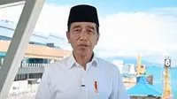 Presiden Joko Widodo atau Jokowi menyampaikan ucapan selamat Idul Fitri 1 Syawal 1444 Hijriah yang jatuh bertepatan pada hari Sabtu, 22 April 2023. (Dok. Tangkapan Layar Youtube Sekretariat Presiden).