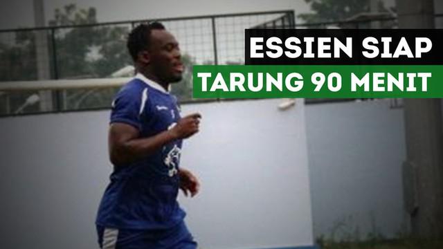 Bintang Persib Bandung, Michael Essien, siap bermain 90 menit dalam laga lanjutan Liga 1 melawan Barito Putra.