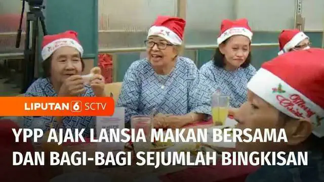 Berbagai keceriaan saat perayaan Natal, YPP SCTV-Indosiar mengajak para lansia makan bersama. Bingkisan juga diberikan bagi para lansia, agar mereka dapat lebih bersuka cita.