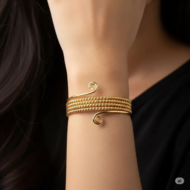 Model Gelang Dubai Simpel yang Elegan. Foto: Gemini