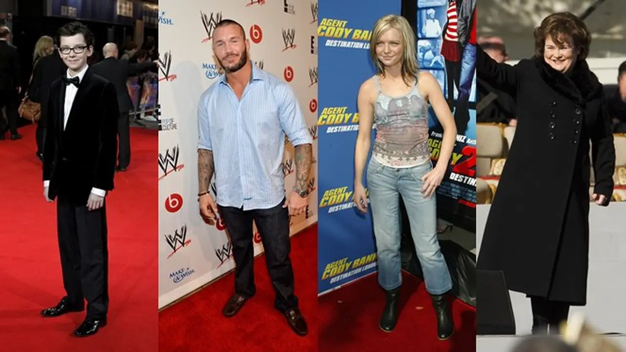 Asa Butterfield, Randy Orton, Hannah Spearritt, dan Susan Boyle