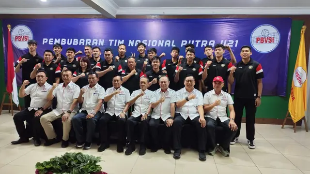 PBVSI menggelar acara pembubaran Timnas Voli Putra Indonesia U-21