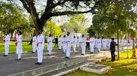 Pasukan pengibar bendera pusaka atau Paskibraka di Istana Negara dalam HUT ke 76 Indonesia. (Liputan6.com/Istimewa)