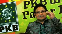Ketum PKB Muhaimin Iskandar membuka acara diskusi di Kantor DPP PKB, Jakarta Pusat (Liputan6.com/Faisal R Syam)