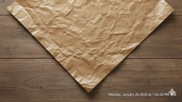 Cara Melipat Kertas Nasi. AI