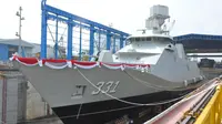 Kapal Perusak Kawal Rudal (PKR) pesanan Kementrian Pertahanan RI merupakan kapal perang canggih jenis Frigate Class yang memiliki panjang 105,11 m ,lebar 14,2 m kecepatan 28 knot. (Foto: Dok Kementerian Maritim)
