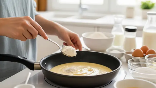Membuat Pancake Teflon Takaran Sendok
