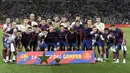 Dengan demikian, Barcelona memastikan kemenangan 4-2 atas Tottenham Hotspur. (Pau BARRENA/AFP)