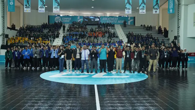 Pertandingan futsal di Campus League