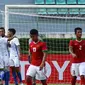 Timnas Indonesia U-22 kalah 0-3 dari Timnas Malaysia U-22 di laga pertama penyisihan Grup H kualifikasi Piala AFC U-23 2018, Rabu (19/7/2017). (Bola.com/Dok. FAM)