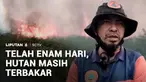 Telah 6 hari kebakaran hutan di lahan gambut di Kabupaten Aceh Barat, Aceh, belum bisa dipadamkan sepenuhnya. Upaya memadamkan karhutla tak hanya dilakukan dari darat, BNPB juga melakukan operasi modifikasi cuaca untuk mempercepat turunnya hujan.