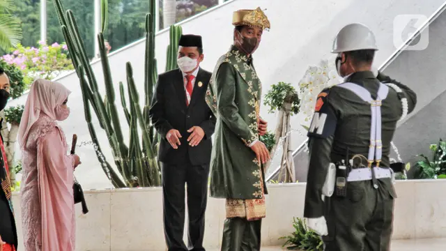 Presiden Jokowi Pakai Baju Adat Bangka Belitung di Sidang Tahunan MPR