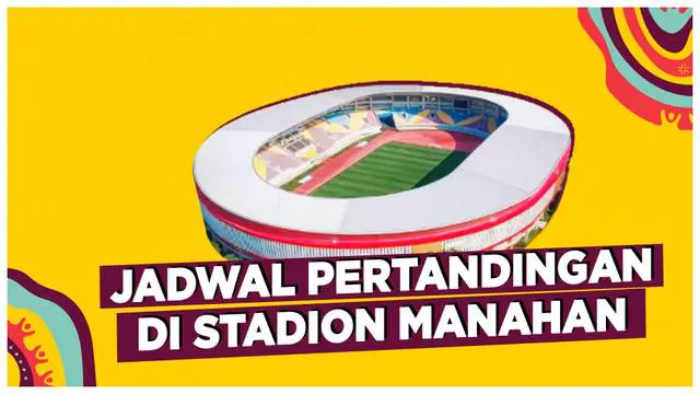 Berita video, Motion grafis daftar pertandingan Piala Dunia U-17 di Stadion Manahan Solo