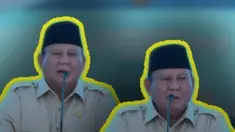 Presiden Prabowo Subianto menyampaikan sambutan dalam Groundbreaking 13 Proyek Hilirisasi Nasional Tahap II, Cilacap, Rabu (29/4). Dalam sambutannya, Presiden Prabowo merasa kesal ada gerakan 'kabur aja dulu'. Presiden Prabowo mempersilakan masyarakat yang ingin melakukan 'kabur aja dulu'. Presid...