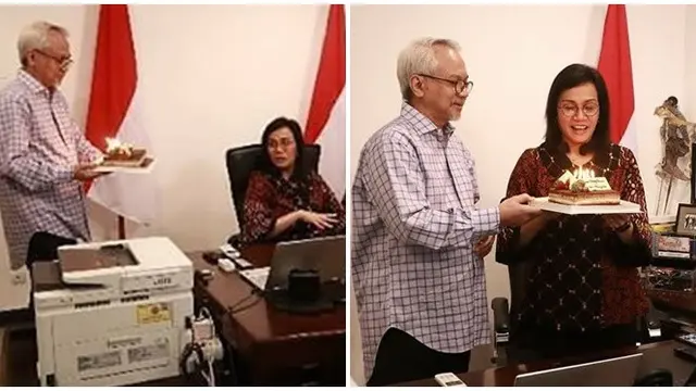 6 Momen Kejutan Ulang Tahun Menkeu Sri Mulyani, Ungkap Rasa Syukur