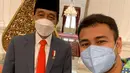 "Yang dirasakan sama kayak pertama kali divaksin. Jadinya kayak digigit semut aja sih. Alhamdulillah lancar," ujarnya dalam siaran Youtube Sekretariat Presiden.  (Instagram/raffinagita1717)