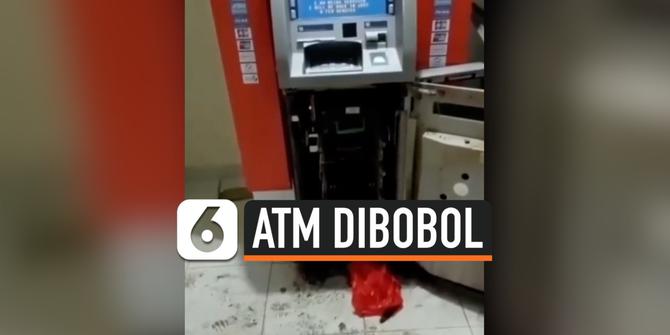 VIDEO: 2 ATM Milik Bank BUMN dibobol Maling