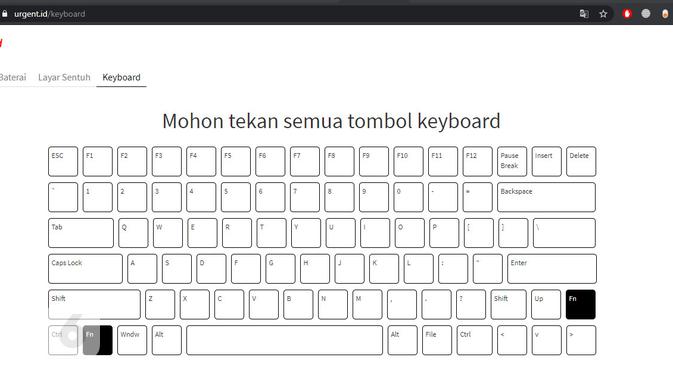 Cara Cek Tombol Keyboard Bermasalah. Kredit: Urgent.id