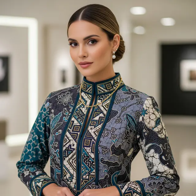 Model Atasan Batik Wanita Elegan Panjang untuk Lebaran dan Kondangan