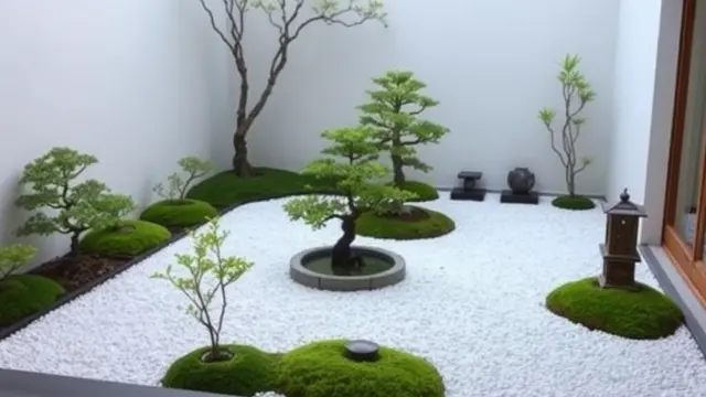 Taman Gaya Jepang dengan Elemen Minimalis