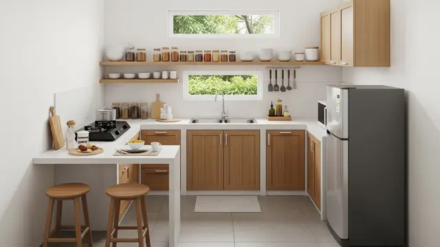 Desain Dapur Kecil Tapi Nyaman Dipakai Bersama Mertua