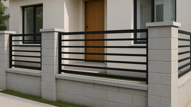 Model Pagar Rumah Minimalis dengan Batako