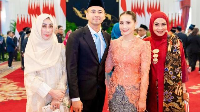 Tampilan Keluarga Raffi Ahmad saat Pelantikan di Istana Negara. [@raffinagita1717]