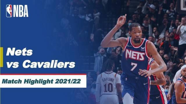Berita video highlights NBA, pertandingan antara Brooklyn Nets melawan Cleveland Cavaliers dalam lanjutan pertandingan NBA 2021/2022, Sabtu (9/4/2022).