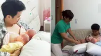 Tiga pria yang telah menikah asal Shanghai, Tiongkok, memutuskan untuk mencoba menjalani hidup seperti perempuan khususnya seorang ibu.