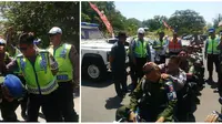 Anggota TNI dan Polri di Solo adu panco.