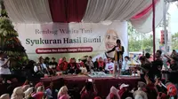 Wanita Tani di Pringsewu, Lampung mendeklarasikan dukungan untuk pasangan calon presiden (capres dan calon wakil presiden (cawapres) nomor urut tiga, Ganjar Pranowo- Mahfud Md di Pilpres 2024. (Foto:Liputan6/Winda Nelfira)