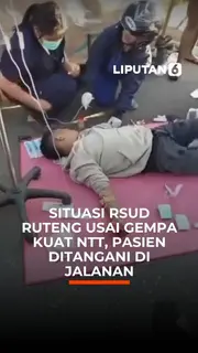 Situasi RSUD Ruteng usai Gempa Kuat NTT, Pasien Ditangani di Jalanan